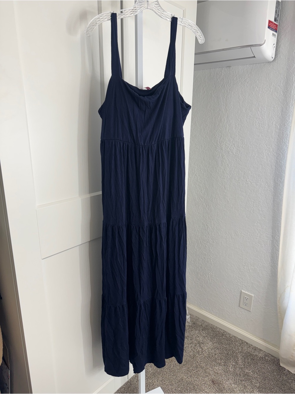 Pink Lily Time For Something New Navy Knit Maxi Dress With Padded Top size 2XL